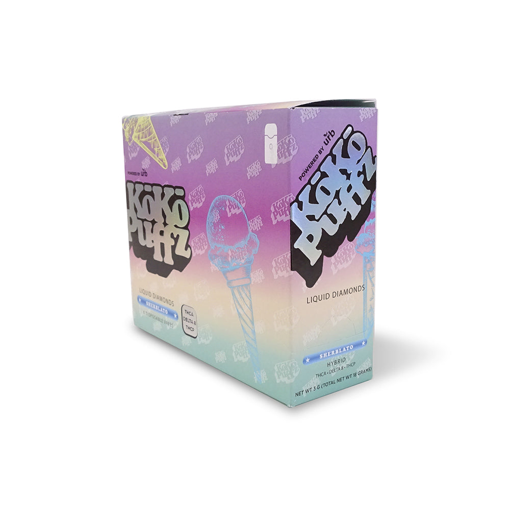 Koko Puffz Sherblato Vape + Delta 8 - 6 Pack