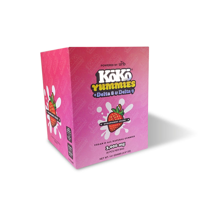 Koko Yummies Strawberry Crush + Delta 8 & Delta 9 - 5 Pack