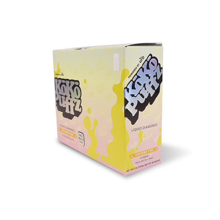 Koko Puffz Unicorn Piss Vape + Delta 8 - 6 Pack