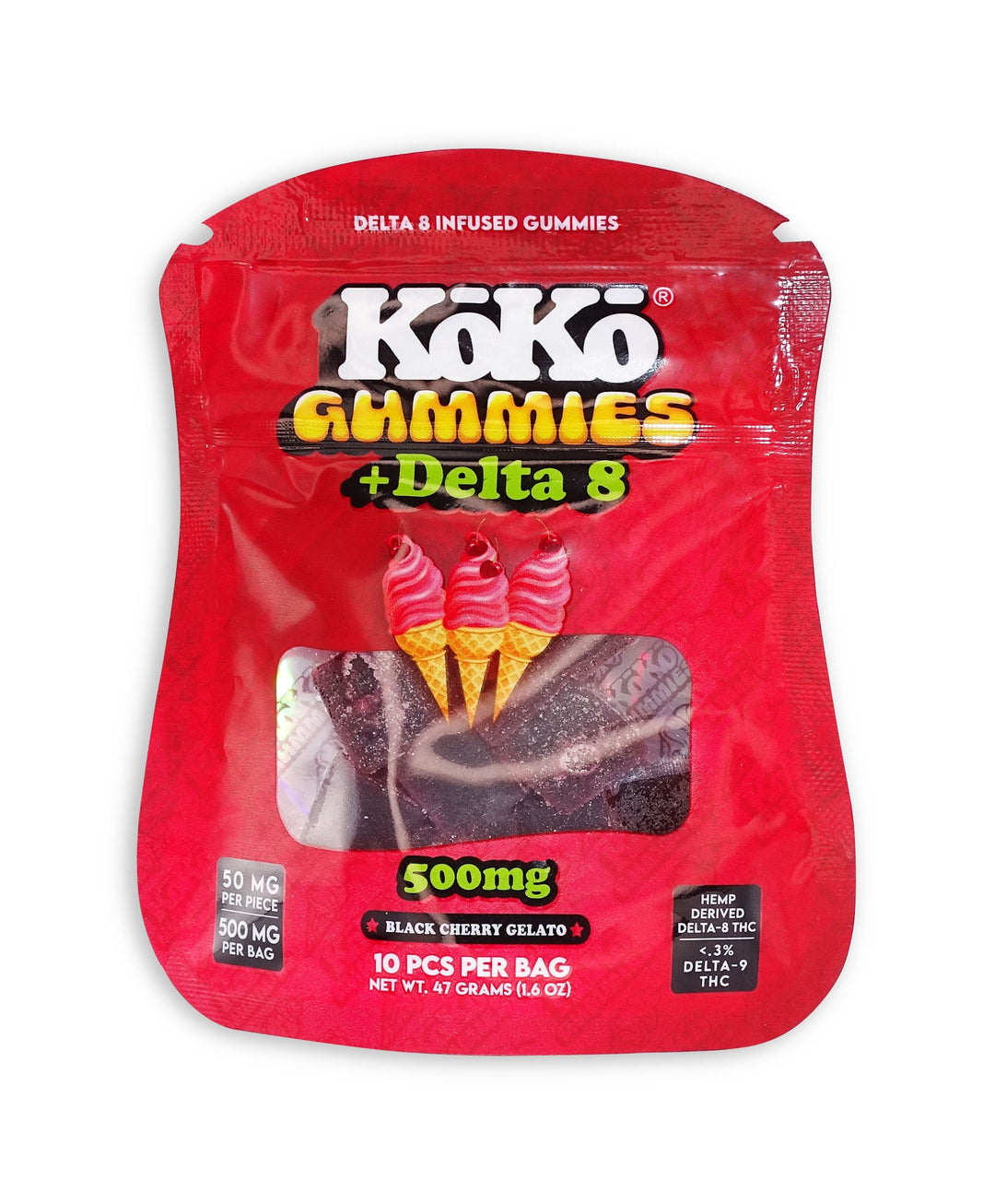 KoKo Gummies + Delta 8 Black Cherry Koko Delta 